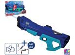 Wasserpistole HAPPY PEOPLE "elektronisch, ca. 42 cm", blau (bunt), Spielzeugwaffen, Kinder, Wasserpistole