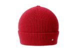 Strickmütze BURLINGTON "Kensington Chunky", Herren, Gr. onesize, rot (burnt siena (8413)), Mützen Strickmütze