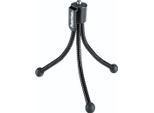 HAMA Ministativ "Mini-Stativ mit flexiblen Beinen für Kompaktkameras, Schwarz", schwarz, H:10cm, Stative, Biegestativ, Tischstativ, verstellbar von 7 bis 10 cm, Ministativ