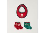 Lätzchen IDO "BABY GIRL ACCESSORIES", Kinder, rot, 100% Polyester – 70% Baumwolle – 27% Polyamid – 3% Elastan, Lätzchen Lätzchen