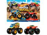 Spielzeug-Monstertruck HOT WHEELS "Monster Trucks Die-Cast 2er-Pack", bunt, Spielzeugfahrzeuge, Kinder, Kunststoff, Metall, Spielzeug-Monstertruck, im Maßstab 1:64, Variante nicht wählbar