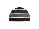 Strickmütze BURLINGTON "Stripe Fishermen", Damen, Gr. onesize, schwarz-weiß (schwarz (3000)), Mützen Strickmütze