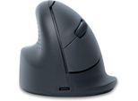 R-Go Tools Vertikalmaus HE Basic, für Linkshänder, kabellos/Bluetooth, 3 Tasten und Scrollrad, 1600 dpi, grau