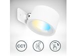 B.K.LICHT LED Wandleuchte "BKL1596 Magnetische Akku Wandlampe, 3-Stufen Dimmer, mit USB-C", weiß, 1, Ø 4,5cm H: 9,5cm, 1 Stk., Leuchten, CCT-Funktion, 150Lm, 2W, 14h Leuchtdauer, 4,5 x 8 x 9,5 cm, Weiß, LED Wandleuchte