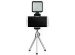 HAMA Ringblitz "LED-Ringlicht "49 BD" für Smartphones, Foto- und Videokameras", schwarz, B:9cm H:3,5cm T:23cm, Blitzgeräte, Ringblitz