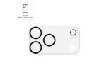 HAMA Kameraschutzglas "Kameraschutz für iPhone 17 Pro Max (Panzerglas Handykamera, 9H)", schwarz-weiß (durchsichtig), Displayfolien, Kameraschutzglas