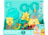 Greifspielzeug BRIGHT STARTS "Winnie the Pooh Silly Ole Bundle Gift Set", bunt, Greifspielzeug, Baby, Kunststoff, Metall, Greifspielzeug