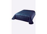 Betthusse HEINE "Tagesdecke Tagesdecke", blau (marine, marine), B:270cm, Tagesdecken, Betthusse