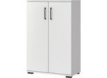 Aktenschrank GERMANIA "Profi 3.0", grau (lichtgrau), B:80cm H:123cm T:40cm, Holzwerkstoff, Schränke, Aktenschrank, Breite 80 cm, Soft Close, kratzfeste Beschichtung, Made in Germany