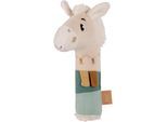 Greifspielzeug FEHN "Pferdinand, Stabgreifling Pferd", beige (creme, türkis), Greifspielzeug, BabyB:7,9cm H:17,5cm, Baumwolle, Jersey, Nicki, Plüsch, Greifspielzeug, B:7,9cm H:17,5cm