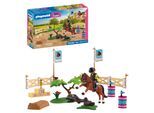 Konstruktions-Spielset PLAYMOBIL "Turnierreitplatz (72130), I Love Horses", braun (bunt), Spielbausteine, Kinder, Kunststoff, Konstruktions-Spielset, Made in Europe