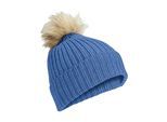 Strickmütze FALKE "FALKE Mütze", Damen, Gr. onesize, blau (nautic meliert (6079)), Mützen Strickmütze
