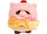 Kuscheltier NICI "mymochi, Set Kuh Moona 8 cm mit Milch-Shake und Softeiskostüm", weiß, Plüschfiguren, KinderB:8cm H:8cm L:8cm, Plüsch, Kuscheltier, B:8cm H:8cm L:8cm