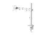 HAMA Monitor-Halterung "Monitorhalterung höhenverstellbar für 13-35 Zoll Monitore", weiß, B:12,5cm H:12cm T:45,8cm, Gerätehalterungen, 360 Rotation, VESA, Kabelmanagement, ausziehbar, Stahl, Monitor-Halterung