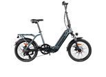E-Bike TRETWERK "Camper" Gr. 43, blau (grau), Elektrofahrräder, 43cm, 20 Zoll (50,80cm), E-Bike