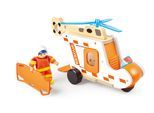 Spielzeug-Hubschrauber HAPE "Rettungshubschrauber-Set", orange (bunt), Spielzeugfahrzeuge, KinderB:18,6cm H:19,6cm T:34,7cm, Holz, Metall, Stahl, Spielzeug-Hubschrauber, B:18,6cm H:19,6cm T:34,7cm