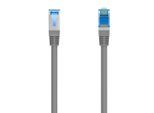 HAMA LAN-Kabel "Netzwerkkabel CAT-6, 1Gbit/s F/UTP geschirmt 3m", grau, 300cmcm, Kabel, LAN-Kabel