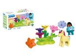 Konstruktions-Spielset PLAYMOBIL "Einhorn-Feengarten (72087), JUNIOR", bunt, Spielbausteine, Kinder, Kunststoff, Konstruktions-Spielset, Made in Europe