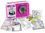Kinderkamera VTECH "KidiZoom Print Cam", pink, Fotokameras, KinderB:13,4cm H:9,2cm T:4,8cm, Kinderkamera, 5 MP, mit eingebautem Thermodrucker, B:13,4cm H:9,2cm T:4,8cm