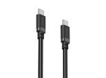 HAMA USB-Kabel "USB-C Ladekabel 2 m schwarz", schwarz, 200cmcm, Kabel, Schnellladen, 480 Mbit/s, 60 W Leistung, breite Kompatibilität, USB-Kabel