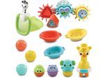 Badespielzeug VTECH "Vtech Baby, Babys Badeset", bunt, Wasserspielzeuge, Kinder, Kunststoff, Badespielzeug, inklusive Netz