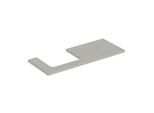 Geberit One Waschtisch-Platte 505305007 120 x 3 x 47 cm, greige/lackiert matt, Ausschnitt links