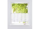 Scheibengardine OTTO HOME "Betty" Gr. 2, grau, B:120cm H:30cm, Polyester, Gardinen, Scheibengardine, Transparent, Polyester, Wellen, Stickerei