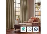 Vorhang NEUTEX FOR YOU "SALITOS-NXFR, Schwer entflammbar, verdunkelnd, 1 Stück", beige (dunkelbeige), B:300cm H:250cm, Obermaterial: 100% Polyester, Gardinen, Vorhang, Schwer entflammbar gemäß DIN 4102 Teil 1, Baustoffklasse B1