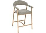 Livetastic , Taupe, Eichefarben , Holz, Metall, Textil , Pappel , Sperrholz , 54x94.5x54.5 cm ,