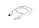 HAMA USB-Kabel "Ladekabel, USB-C, 1,5m, weiß", weiß, 150cmcm, Kabel, Datenübertragung, Schnellladefunktion, USB-Kabel