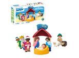 Konstruktions-Spielset PLAYMOBIL "Weihnachtskrippe (72001), JUNIOR", bunt, Spielbausteine, Kinder, Kunststoff, Konstruktions-Spielset, Made in Europe