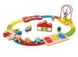 Spielzeug-Eisenbahn HAPE "Regenbogen-Puzzle Eisenbahnset", bunt, Spielzeugfahrzeuge, KinderB:56cm H:20cm, Holz, Spielzeug-Eisenbahn, aus Holz, B:56cm H:20cm