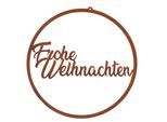 Rost-Ring "Frohe Weihnachten", 35 cm Ø