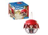 Konstruktions-Spielset PLAYMOBIL "Weihnachtskugel: Bäcker (72219), Christmas", rot (bunt), Spielbausteine, Kinder, Kunststoff, Konstruktions-Spielset