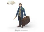 Spielfigur SCHLEICH "HARRY POTTER™, Newt Scamander™ & Pickett (42743)", blau (bunt), Spielfiguren, KinderB:6,5cm H:11cm T:4,3cm, Kunststoff, Spielfigur, B:6,5cm H:11cm T:4,3cm