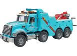 Spielzeug-LKW BRUDER "MACK Granite LKW Abschlepp LKW mit L+S Modul (02831)", blau (türkis), Spielzeugfahrzeuge, KinderB:21cm H:23cm T:63cm, Kunststoff, Spielzeug-LKW, mit Licht und Sound; Made in Europe, B:21cm H:23cm T:63cm