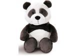 Kuscheltier NICI "Panda, 20 cm", schwarz (schwarz, weiß), Plüschfiguren, KinderH:20cm, Plüsch, Polyester, Kuscheltier, H:20cm