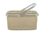 Kaufladensortiment TANNER "Korb Teddy, leer", beige (bunt), Kaufladensortimente, Kinder, Metall, Polyester, Kaufladensortiment