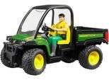 Spielzeug-Auto BRUDER "John Deere Gator XUV 855D mit Fahrer (02490)", grün (grün, schwarz), Spielzeugfahrzeuge, KinderB:11,3cm H:14cm T:22,6cm, Kunststoff, Spielzeug-Auto, Made in Europe, B:11,3cm H:14cm T:22,6cm