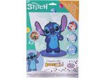 Kreativset CRAFT BUDDY "Crystal Art, Buddies XL, Stitch", blau (bunt), Kreativsets, KinderH:25cm, Kreativset, mit Holzständer, H:25cm