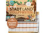 Spiel DENKRIESEN "Stadt Land Vollpfosten Haustier Edition "Für alle Felle.", beige (bunt), Spiele, Kinder, Spiel, Spielblock; Made in Germany