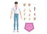 Actionfigur MATTEL "KPop Demon Hunters Jinu", blau (bunt), Spielfiguren, KinderH:17cm, Kunststoff, Actionfigur, beweglich, H:17cm