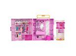 Puppenkleiderschrank BARBIE "Barbie Deluxe Style Kleiderschrank", pink (rosa), Puppenmöbel, KinderB:75cm H:31cm T:14cm, Kunststoff, Puppenkleiderschrank, aufklappbar, B:75cm H:31cm T:14cm
