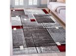 Teppich OTTO HOME "Deblin" Gr. 4, rot, B:160cm H:9mm L:230cm, Kunstfaser, Teppiche, Teppich, weicher Flor, Kurzflor, Karo-Design, modern, geometrisches Muster, Topseller