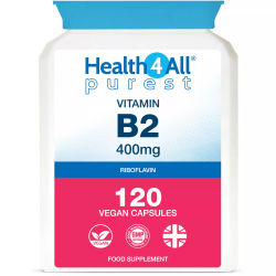 Vitamin B2 Riboflavin 400mg, 120 Kapsler – For Migrene og Hodepine