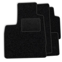 Set med golvmattor i velour lämpliga för BMW 5-serie E28 1981-1991 - svarta detaljer