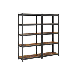 Set med 2 stående hyllor 150 cm höga