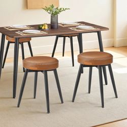 VASAGLE 2-pack EKHO-kollektion – matsalsstolar karamellbruna