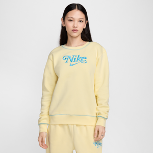 Nike Sportswear Fleece-Sweatshirt mit Rundhalsausschnitt für Damen - Braun S (EU 36-38) Female Braun