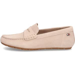 Tommy Hilfiger FLAG SOFT SUEDE DRIVER LOAFER - beige - Damen - Size: 40.0